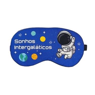 Imagem de Mascara de dormir Astronauta Tapa Olhos Universo Sonhos Intergaláticos Azul