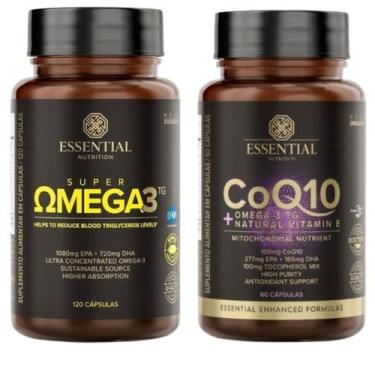 Imagem de Kit Ômega 3 120 Caps + Coq10 Conzima Q10 60 Caps Essential - Essential