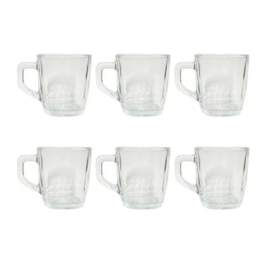 Imagem de Jogo De Xícaras Café De Vidro 90ml Stanley Coffe 6 Peças