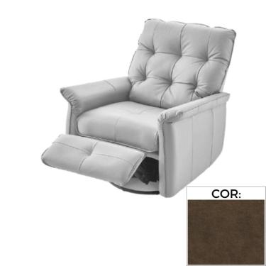 Imagem de Poltrona Reclinável MH-3790 Herval Estofada Motorizada Marrom Fosco K