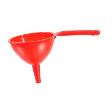 Imagem de Bothyi Funil de cozinha, ferramenta de transferência para cozinhar, fácil de limpar, portátil, versátil, boca larga para óleo, sala de jantar, bar, Vermelho