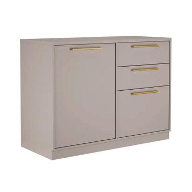 Imagem de Balcão com Tampo 1 Porta 3 Gavetas 120cm Essence Itatiaia