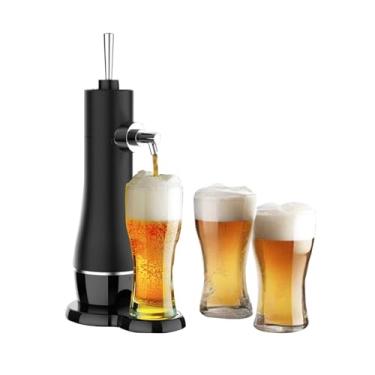 Imagem de YJSG Dispensador de cerveja de pressão, sistema de rascunho de cerveja enlatada ou engarrafada, mini Kegerator, máquina de espuma de cerveja, torneira de lata de cerveja, para família, bares