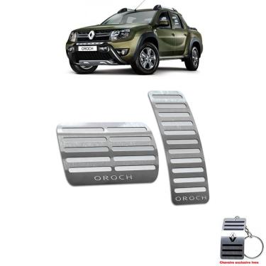 Imagem de Pedaleira Renault Oroch Automatico 2016 Até 2021 Aço Inox