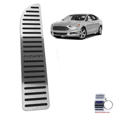 Imagem de Descanso De Pé Em Aço Inox Ford Fusion 2013 A 2017 Preto