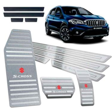 Imagem de S-cross 2017/2019 Soleira Pedaleira Descanso Prata Relevo