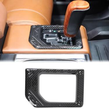 Imagem de Aunginsy Capa de acabamento do painel de mudança de marchas do console central compatível com Toyota Tundra 2014-2021, painel de câmbio de marchas de controle central de carro, moldura decorativa