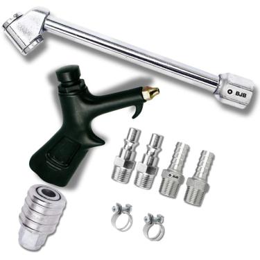 Imagem de Kit Bico Passar Ar Encher Pneu Com Acessórios Compressor