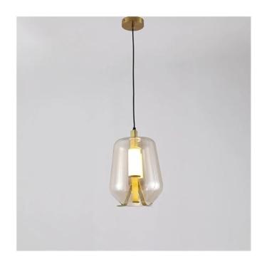 Imagem de Luminária pendente Retro V-intage luminária Designer Luminária de vidro Post Modern bar Cabeceira Quarto - Luminária pendente,Lustres