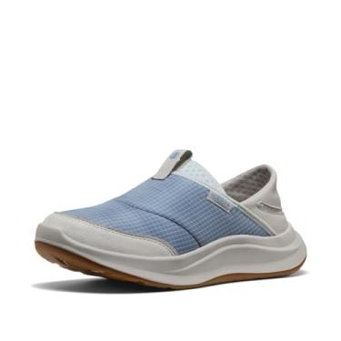 Imagem de KEEN Whyser Tênis feminino leve e confortável de material reciclado Crushback, Jeans desbotado, 35