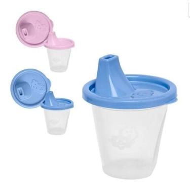 Imagem de Copo Infantil Jaguar 245Ml com Bico - 1490 - ds, Rosa
