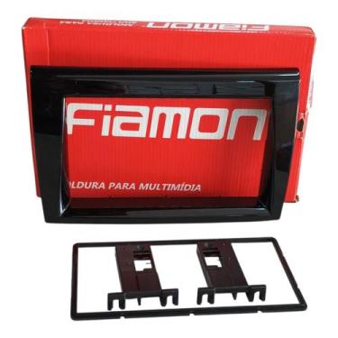 Imagem de Moldura Painel 2din Multimidia Dvd Fiat Bravo Grafite - FIAMON