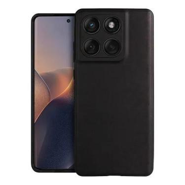 Imagem de Capa Capinha Para Moto Edge 60 PRO Case Aveludada Preta - LXL