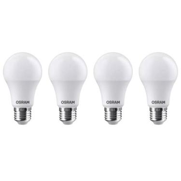 Imagem de Kit 4 Lâmpada Econ. Led Bulbo E 27 9w 3000k Br Quente Osram Cor Da Luz