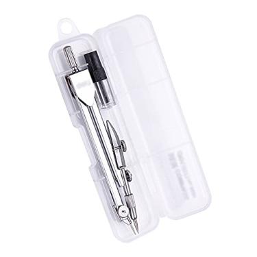 Imagem de Bússola matemática bússola matemática conjunto de geometria conjunto de ferramentas de geometria matemática para estudantes bússola de desenho com caixa de armazenamento inquebrável bússola de metal