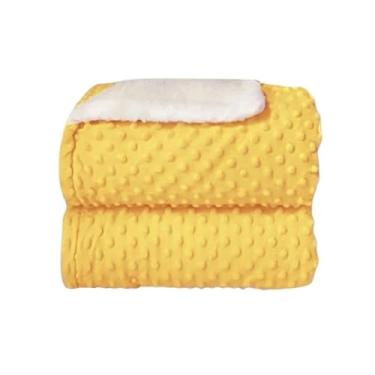 Imagem de Cobertor Para Dupla Face Soft Bolha Com Sherpa (Amarelo)