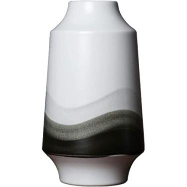 Imagem de Vaso de flores vaso de cerâmica 33 cm grande decoração de porcelana vaso de flores quarto sala de estar mesa de casamento arranjo de flores vasos decorativos vaso de flores decoração de mesa (B)