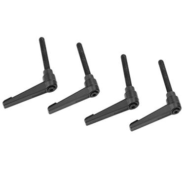 Imagem de ZJchao Gire a Alça de Travamento, Botões de Alavanca de Travamento de Plástico 4 PCS M8 Rosca Macho Braçadeira de Botão Ajustável Com Alça de Fixação Ajustável Botões de Máquina de Metal