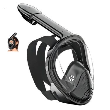 Imagem de Mascara de Mergulho Full Face Snorkel Anti Embaçamento Suporte para Camera Diversao Mergulhador Praia Piscina Lazer