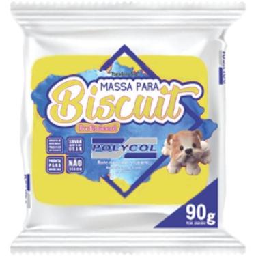 Imagem de Massa de Porcelana Fria Biscuit 90G Amarelo - Polycol