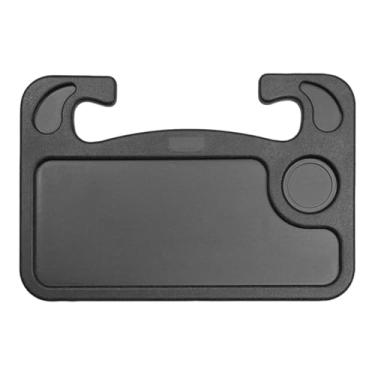 Imagem de NITAGO Bandeja para volante, mesa de fácil instalação para carro, bandeja para laptop, para viagem, computador, maquiagem, Preto