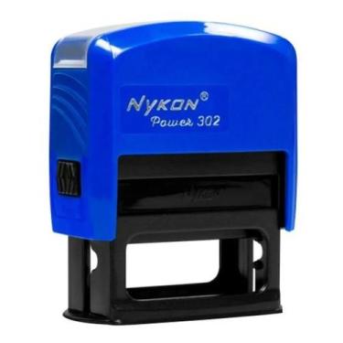 Imagem de Carimbo Automático Nykon 302 Azul