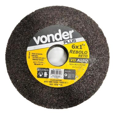 Imagem de Rebolo Reto 6`` X 1`` Grão 36 Marrom Vonder - 12.59.610.036