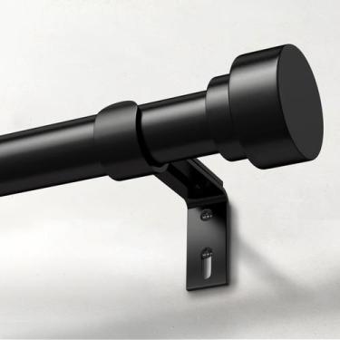 Imagem de Conjunto de barras de cortina IFELS Heavy Duty 1-3m ajustável preto