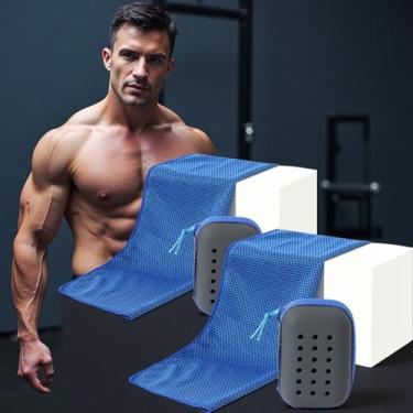 Imagem de Toalha de viagem de microfibra de secagem rápida, toalha de ginástica compacta ultra macia para natação, praia, caminhadas, ioga, viagens, esportes