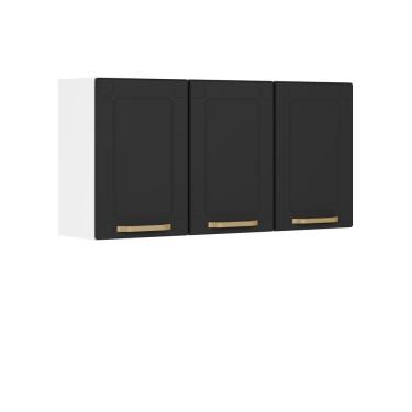 Imagem de Armário Aéreo Alto De Aço 3 Portas Linha Colors Bertolini Grafite