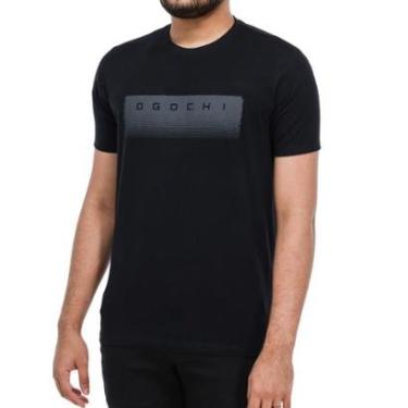 Imagem de Camiseta Manga Curta Ogochi Slim Masculina 006533031 Preto-Masculino