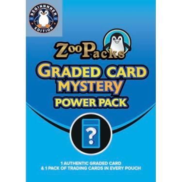Imagem de Zoo Packs Mystery Treasures Graded Card Pack Beginner Edition | 1 Graded Card + 1 Booster Pack | Compatible with Pokemon Cards