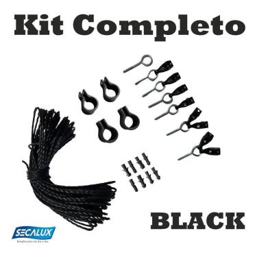 Imagem de 2X Jogo Completo Com Corda Repositoras Varal De Teto Secalux