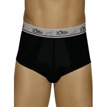 Imagem de Cueca Slip Zorba 0674 Masculina Confort Cotton T. P/GG, P, 15, Preto