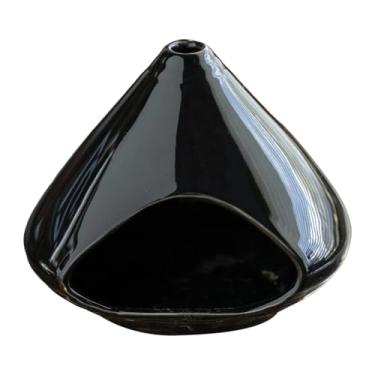Imagem de Ioensy Porta-incenso de cerâmica para, ideal para mesa, meditação, meditação, decoração de quarto, escritório ou armário. Perfeito para e, Preto