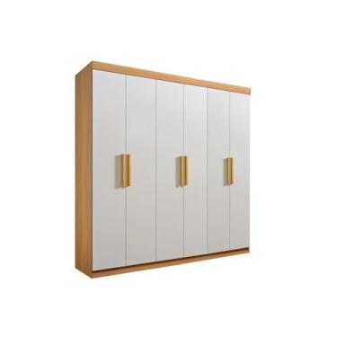 Imagem de Guarda Roupa Casal Colibri 6 Portas 6 Gavetas sem pés - D' Doro, Cinam