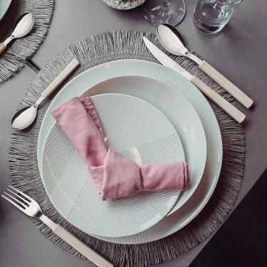 Imagem de Jogo De Pratos Tramontina Grid 12 Peças Em Porcelana Decorada Decorado 96589031