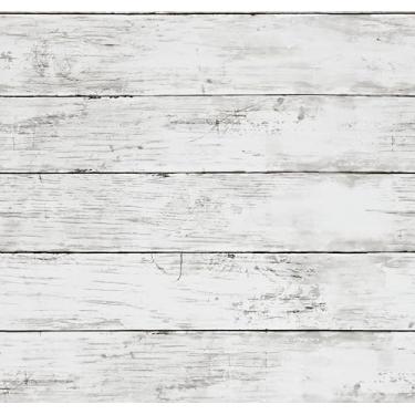 Imagem de Skyblur Papel de parede de 45 x 300 cm, papel de parede de contato de madeira para armários, papel de parede branco Shiplap, descasque e cole moderno, rústico, banheiro, removível, autoadesivo