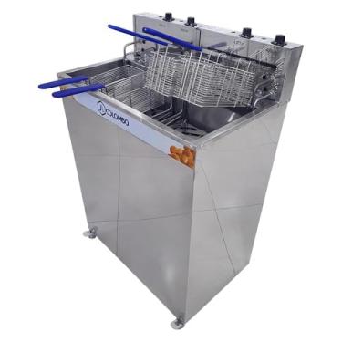 Imagem de Fritadeira Elétrica Água e Óleo JL Colombo Gabinete Cuba 36 Litros 5kw + 5kw 148204