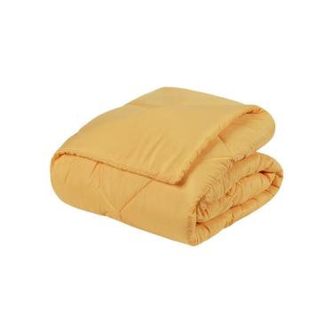 Imagem de Edredom 1 Peça Queen Percal 200 Fios Unique 100% Poliéster - Amarelo