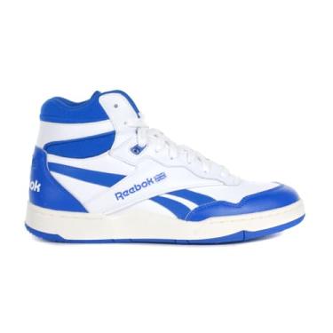 Imagem de Reebok Tênis unissex adulto Bb4000 Ii Mid, Vector azul/calçado branco/giz, 13 Women/11.5 Men