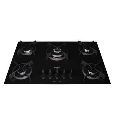Imagem de Cooktop 5 Bocas Dako Supreme com Acendimento Superautomático Preto Bivolt