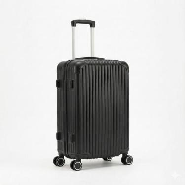 Imagem de Mala de Viagem Rígida ABS Rodinhas 360 Preta - Tamanhos P ou M - LTX, 