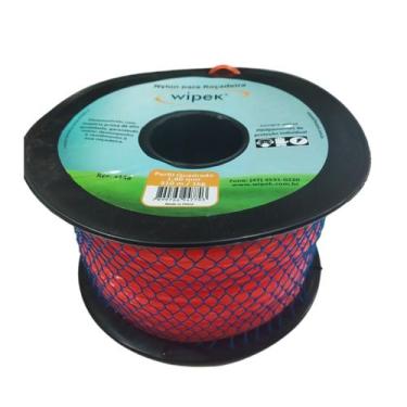 Imagem de Fio Nylon Roçadeira 1,8mm Quadrado Rolo Bobina 1kg 310 mts - WIPEK
