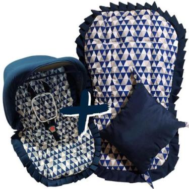 Imagem de Kit Capa de Bebê Conforto + Capa de Carrinho + Jogo Protetor de Cinto 