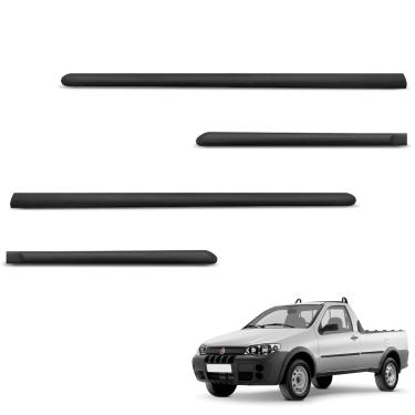 Imagem de Jogo de Friso Lateral Strada Fire 2000 a 2004 Preto Modelo Original