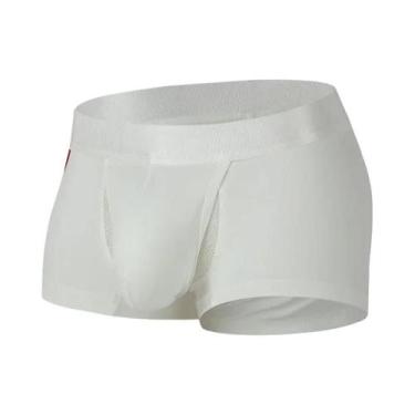 Imagem de Shorts Boxer De Algodão plus Size Para Homens, Abertura Frontal, Confo