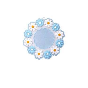 Imagem de Phefop Tapete de Copo Com Isolamento Térmico, Gel de Sílica à Prova de Graxa à Prova d'água, Lindo Design de Margarida, Ideal para Cozinha e Mesa de Jantar (#12)