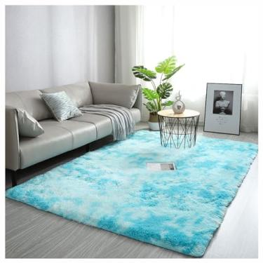 Imagem de SPXMQSS Tapete de área grande, tapete lavável antiderrapante para sala de estar, tamanho grande, macio e peludo, tapete grande, para sala de estar, quarto, dormitório, quarto de crianças