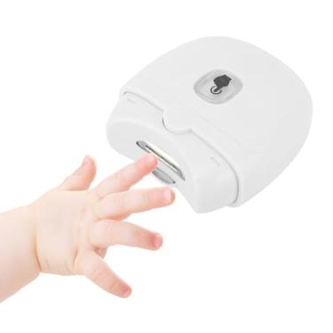 Imagem de VBESTLIFE Cortador de Unhas Elétrico Automático, Luz Led de 2 Velocidades, Carregamento Usb, Aparador de Unhas de Segurança Com Capa Protetora para Bebês, Crianças e Adultos (Branco)